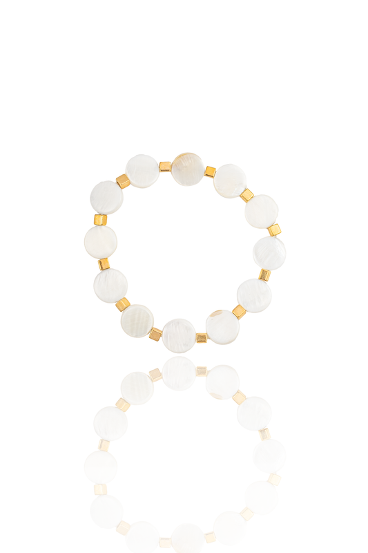 Mother Pearl Box Choker (H166)(I473)